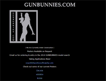 Tablet Screenshot of gunbunnies.com